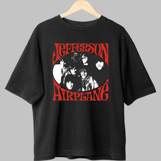 Tricou Jefferson Airplane - Psychedelic Portrait Vibes fata