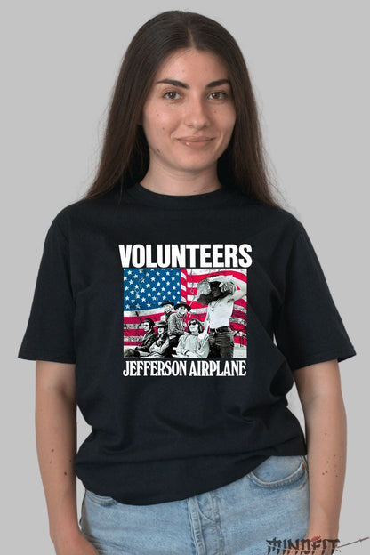 Tricou Jefferson Airplane - Volunteers Vibe Retro dama negru