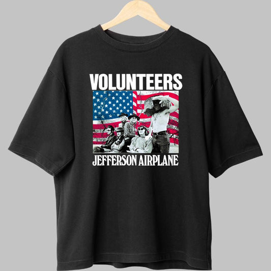 Tricou Jefferson Airplane - Volunteers Vibe Retro fata