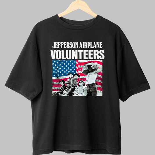Tricou Jefferson Airplane - Volunteers Vintage fata