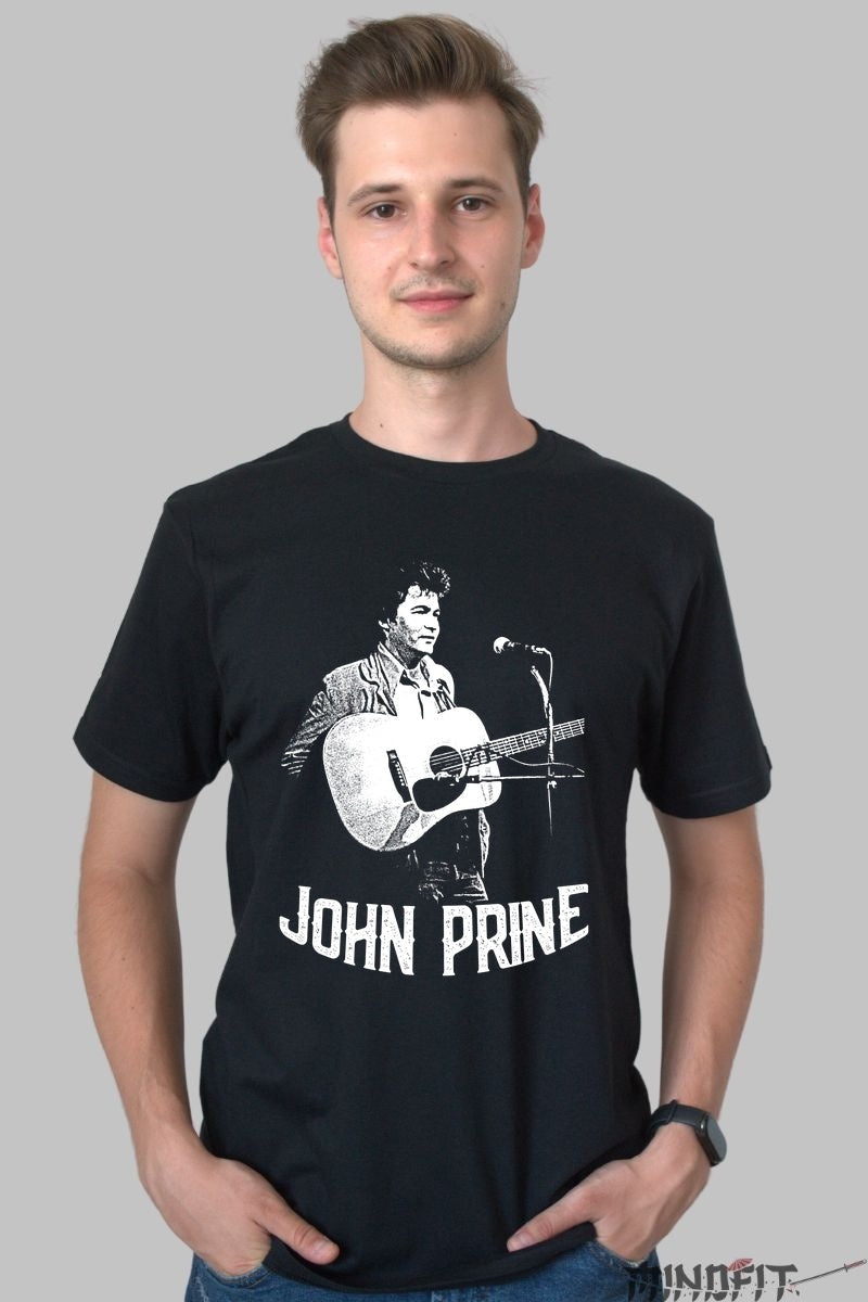 Tricou John Prine - Spiritul folk autentic barbat negru