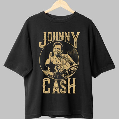 Tricou Johnny Cash - Iconic Rebel Look fata