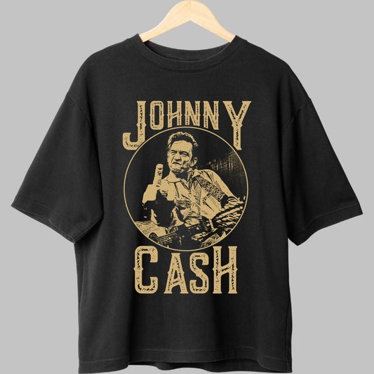 Tricou Johnny Cash - Iconic Rebel Look fata