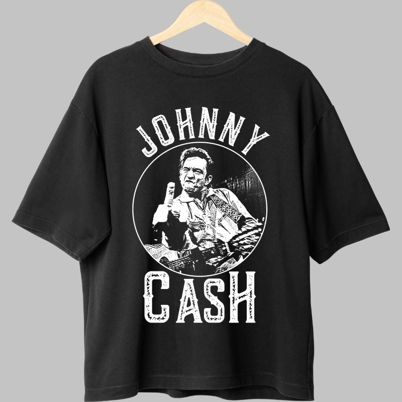 Tricou Johnny Cash - Spiritul rebel al muzicii country fata