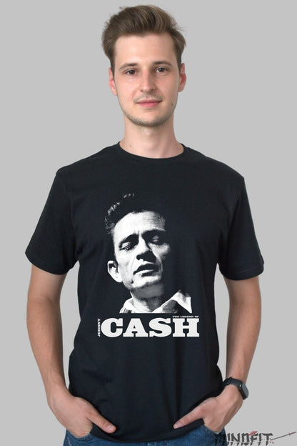 Tricou Johnny Cash - The Legend Lives On barbat negru