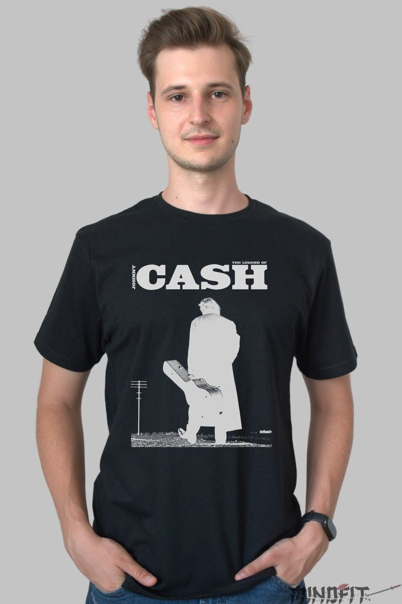 Tricou Johnny Cash - The Legend Returns barbat negru