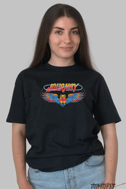 Tricou Journey - Scarabeul Simbolic al Rockului dama negru