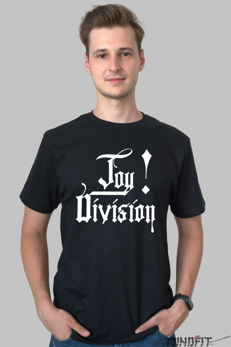 Tricou Joy Division - Gothic Logo Edition barbat negru