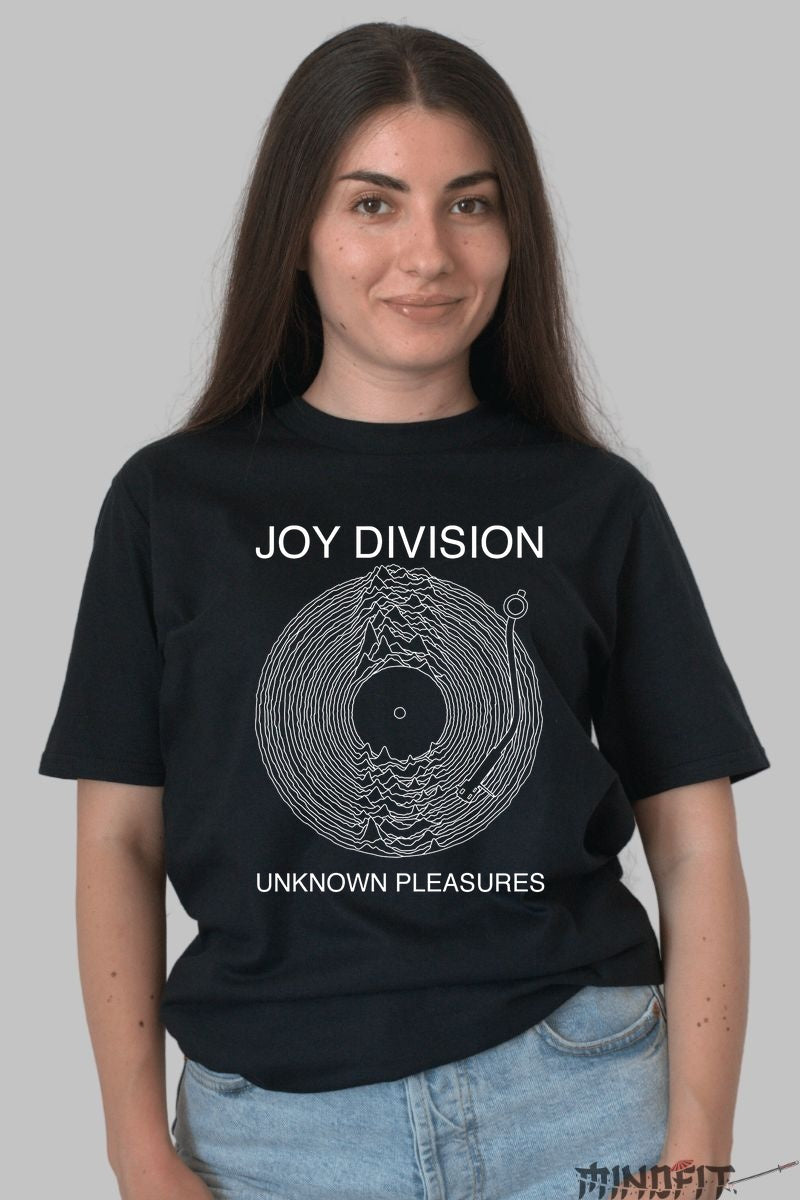 Tricou Joy Division - Unknown Pleasures Edition dama negru