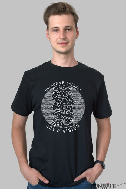 Tricou Joy Division - Unknown Pleasures Iconic Wave barbat negru