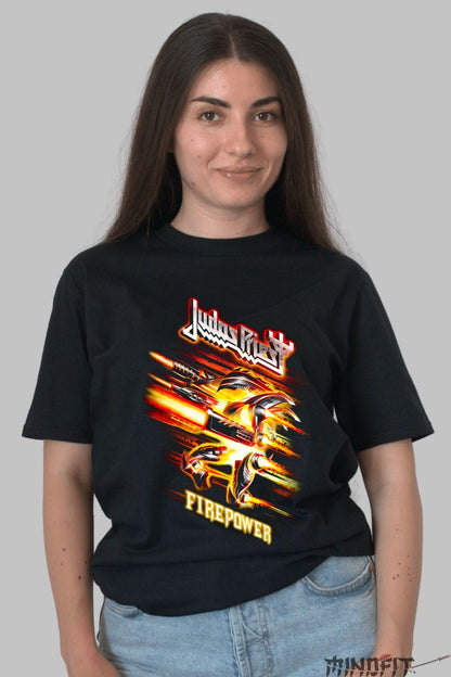 Tricou Judas Priest - Firepower Infernal dama negru
