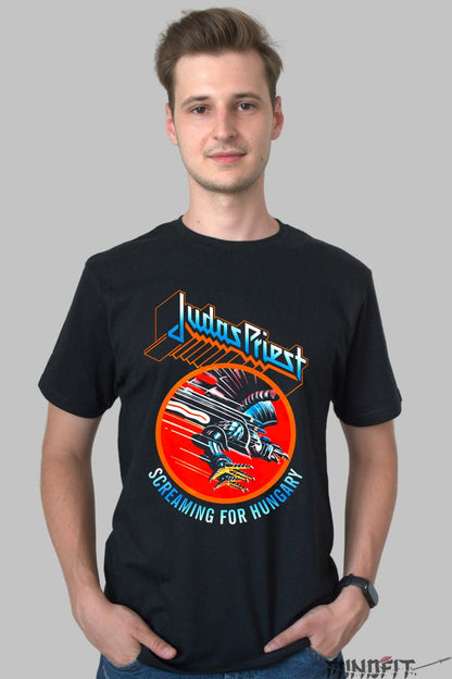 Tricou Judas Priest - Screaming for Hungary barbat negru