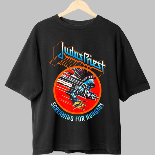 Tricou Judas Priest - Screaming for Hungary fata