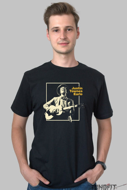Tricou Justin Townes Earle - Folk Soul Revival barbat negru