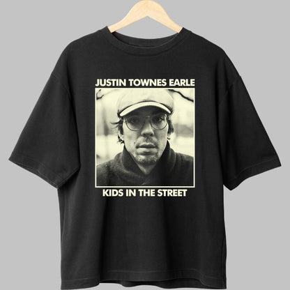 Tricou Justin Townes Earle - Kids in the Street fata