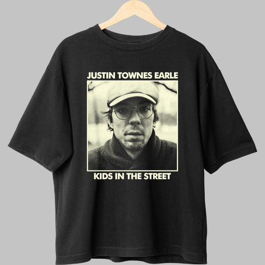 Tricou Justin Townes Earle - Kids in the Street fata