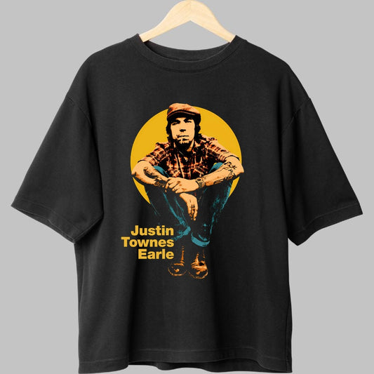 Tricou Justin Townes Earle - Spiritul rebel al folk-ului urban fata