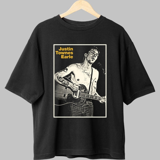 Tricou Justin Townes Earle - Spiritul Rebelului Folk fata