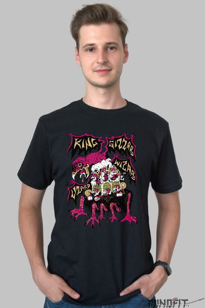 Tricou King Gizzard - Art Psych Rock barbat negru