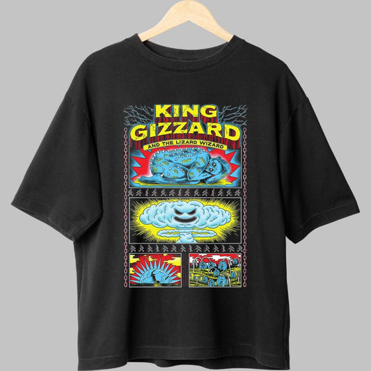 Tricou King Gizzard - Arta psihedelica exploziva fata