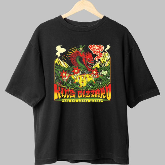 Tricou King Gizzard - Dragonul Psychedelic fata