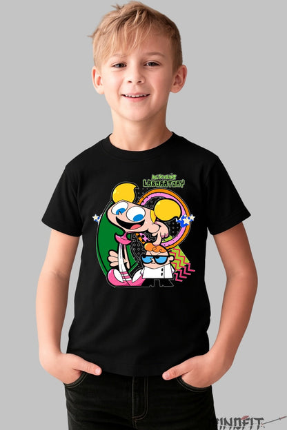 Tricou Laboratorul lui Dexter - Cartoon Network baiat negru