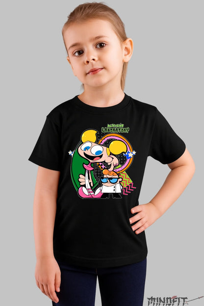 Tricou Laboratorul lui Dexter - Cartoon Network fata negru