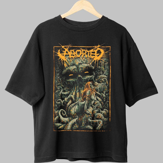 Tricou Metal Aborted - Haunting Abyss Edition fata negru