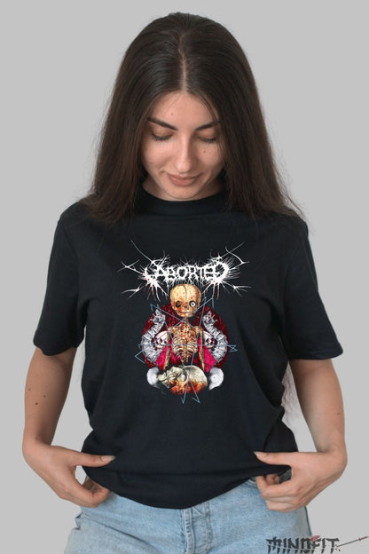 Tricou Metal Aborted - Ritualul Groazei Anatomice dama negru