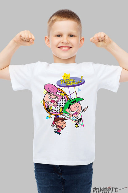 Tricou Parin-ii Magici - Cartoon Network baiat alb