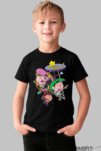 Tricou Parin-ii Magici - Cartoon Network baiat negru