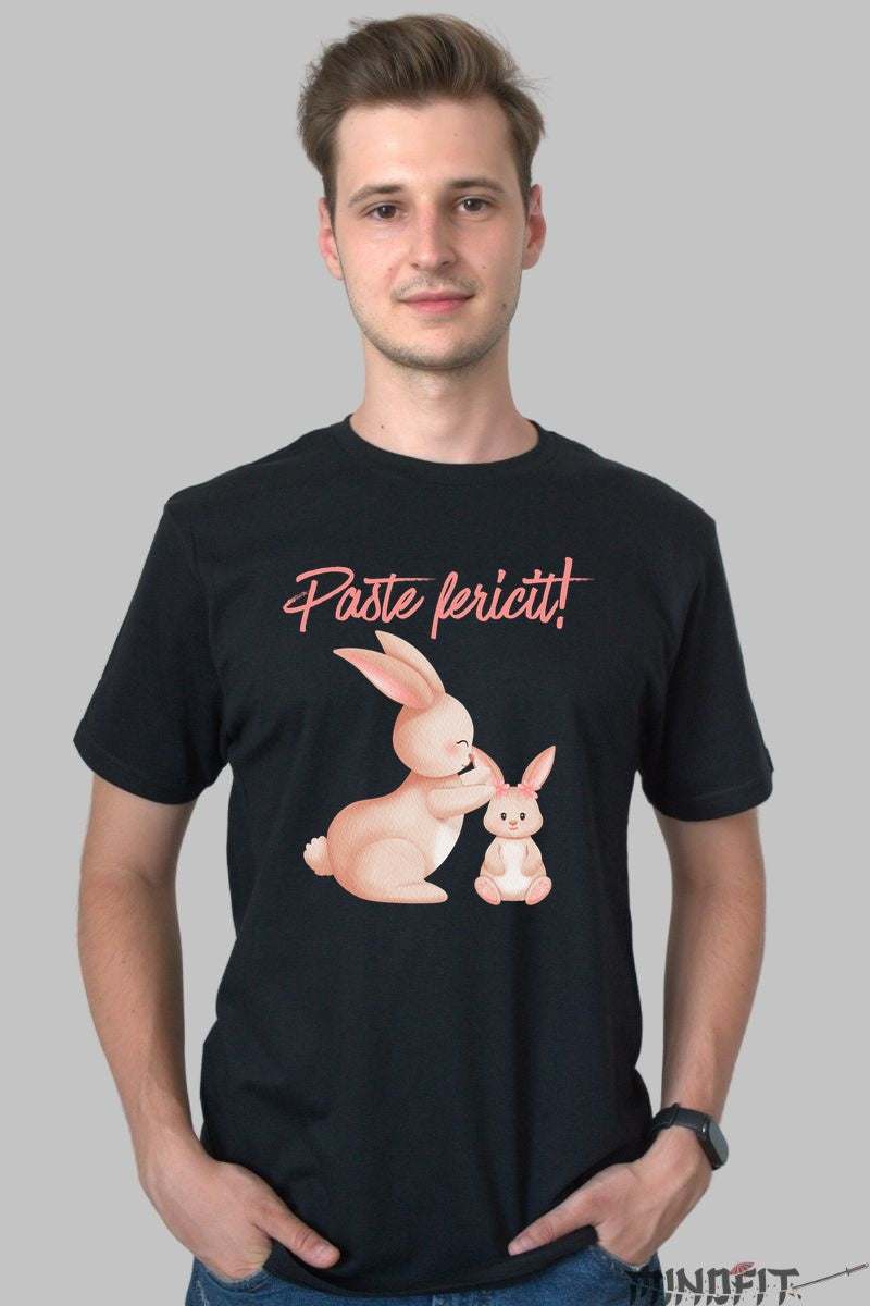 Tricou Paste Fericit - Micul Nostru Secret Barbat Negru