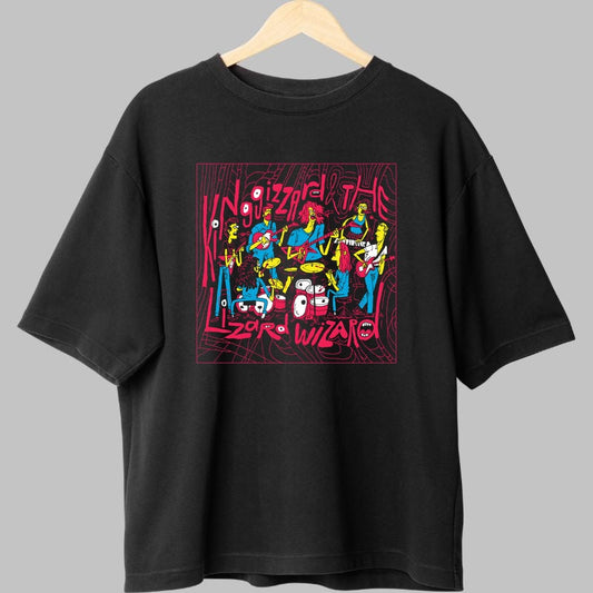 Tricou Psychedelic Rock - King Gizzard Cartoon Vibe fata