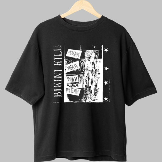 Tricou Punk Bikini Kill - Yeah Yeah Yeah fata