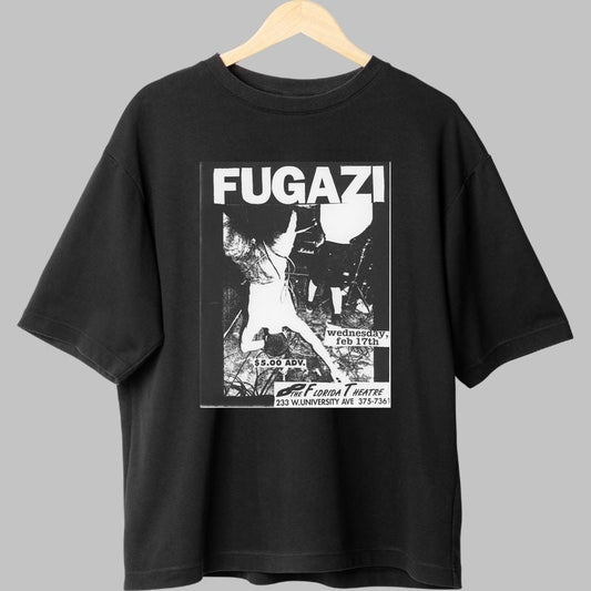 Tricou Punk Fugazi - Concert Florida Theatre fata