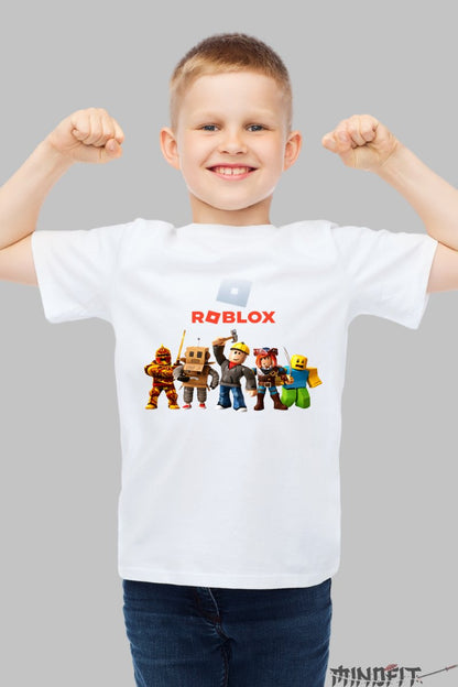 Tricou Roblox Best Characters - Aventuri Interactive baiat alb
