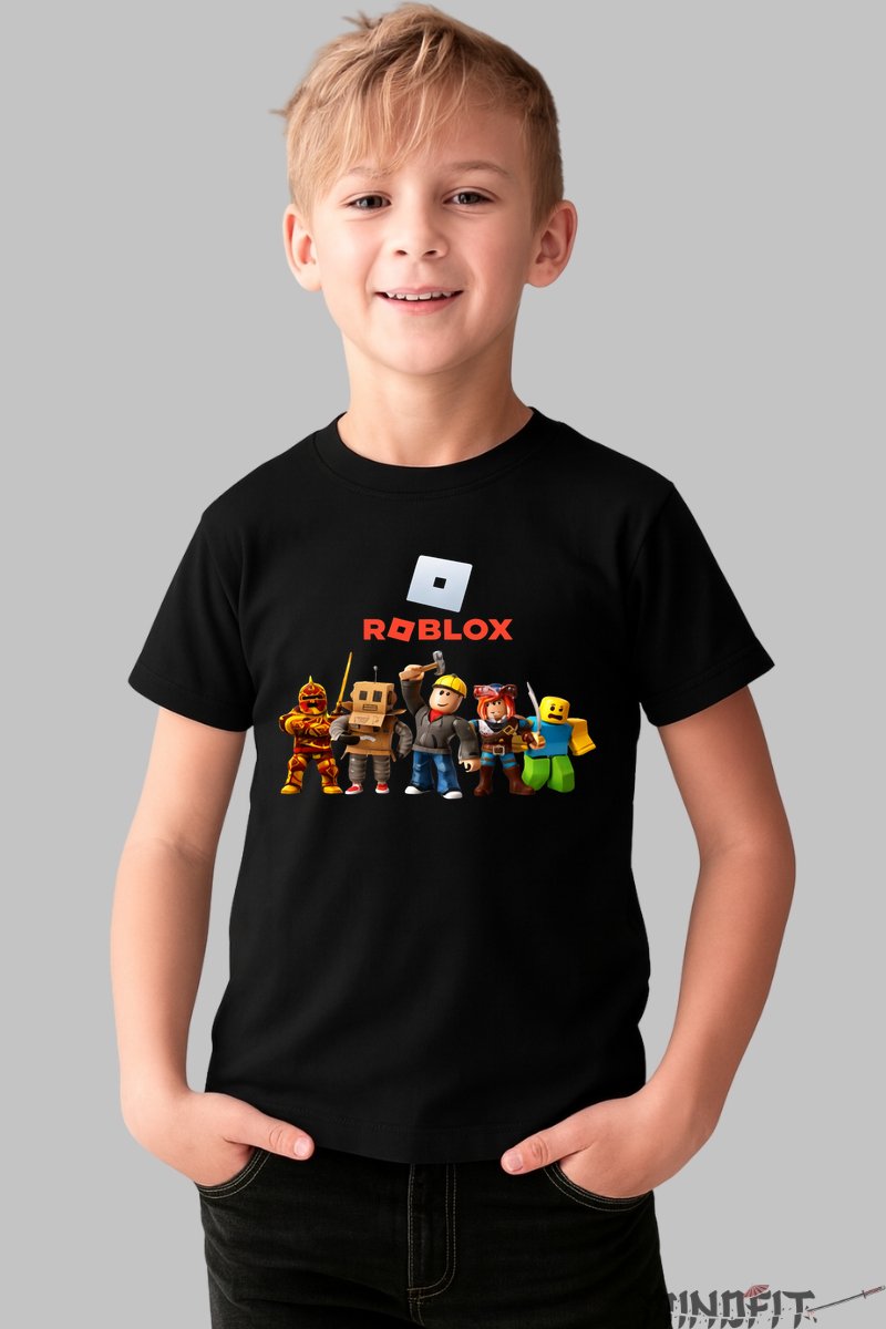 Tricou Roblox Best Characters - Aventuri Interactive baiat negru