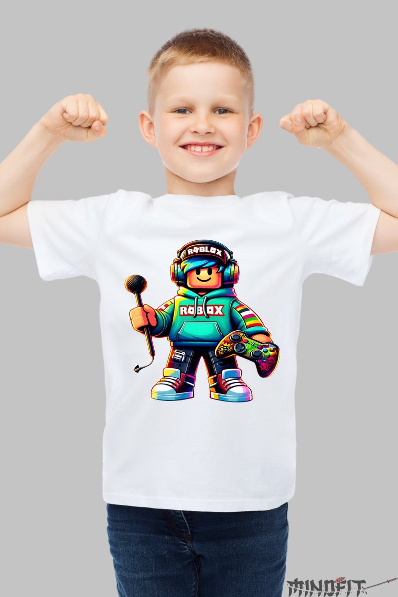 Tricou Roblox Gamer - Edi?ie Special? baiat alb