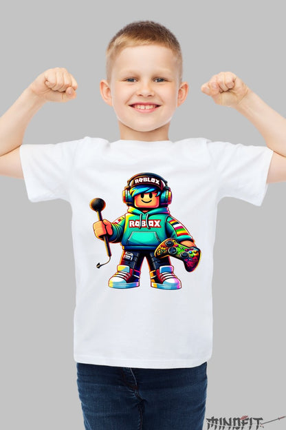 Tricou Roblox Gamer - Edi?ie Special? baiat alb
