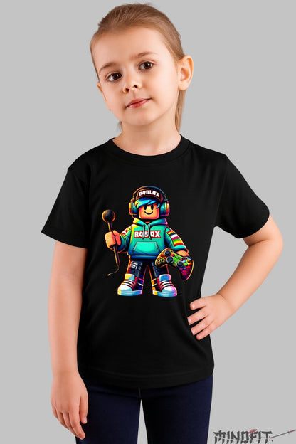 Tricou Roblox Gamer - Edi?ie Special? fata negru