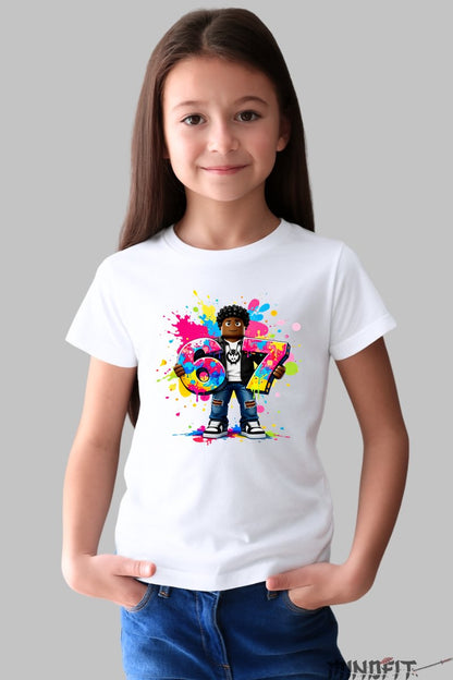 Tricou Roblox Six Seven - Model Colorat Fresh fata alb