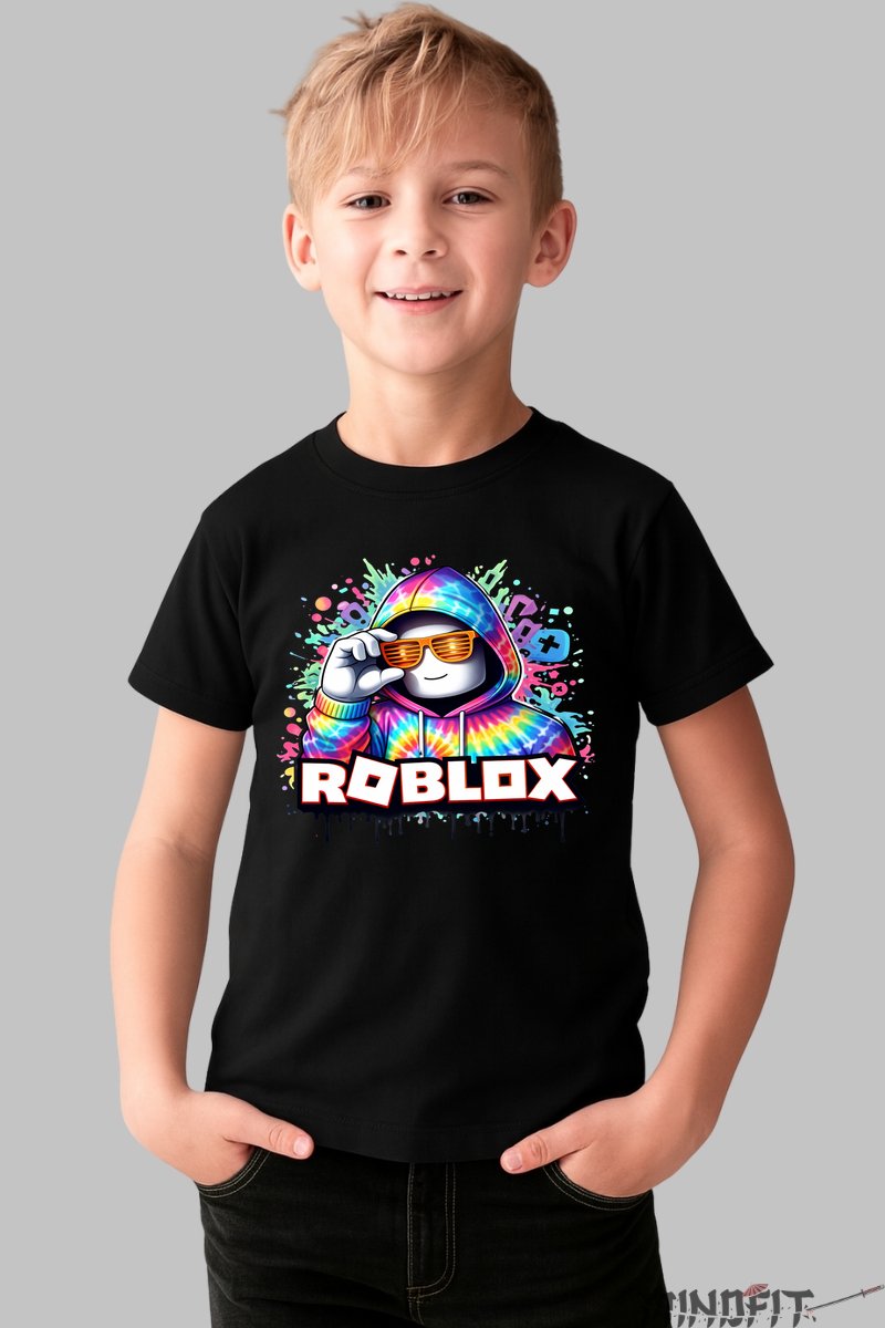 Tricou Roblox Spectru - Model Avatar Misterios baiat negru