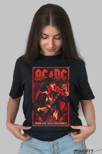Tricou Rock AC/DC - Electric Live in Columbus 2008 dama negru