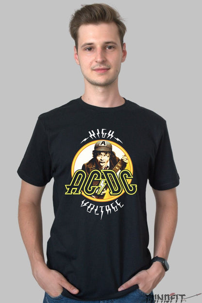 Tricou Rock AC/DC - High Voltage Iconic Edition barbat negru