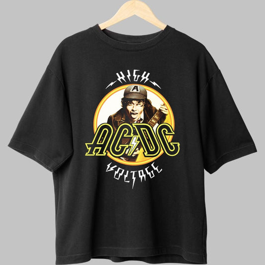 Tricou Rock AC/DC - High Voltage Iconic Edition fata negru
