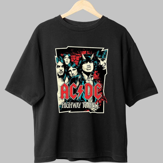 Tricou Rock AC/DC - Highway to Hell Legendary Vibe fata negru
