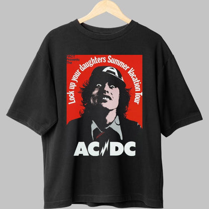 Tricou Rock AC/DC - Summer Vacation Tour Edition fata negru