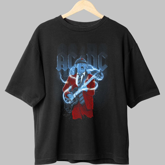 Tricou Rock AC/DC - Thunderstruck Energy Power fata negru