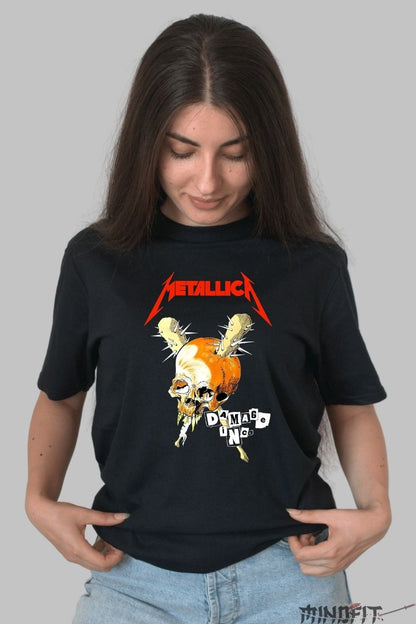 Tricou Rock AC/DC - High Voltage Thunder Power dama negru