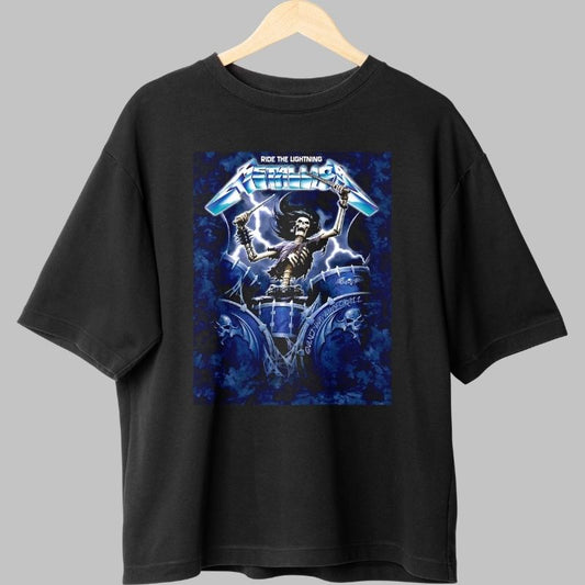 Tricou Rock AC/DC - Highway to Hell Skull Edition negru